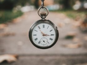 pocket watch at 3:55