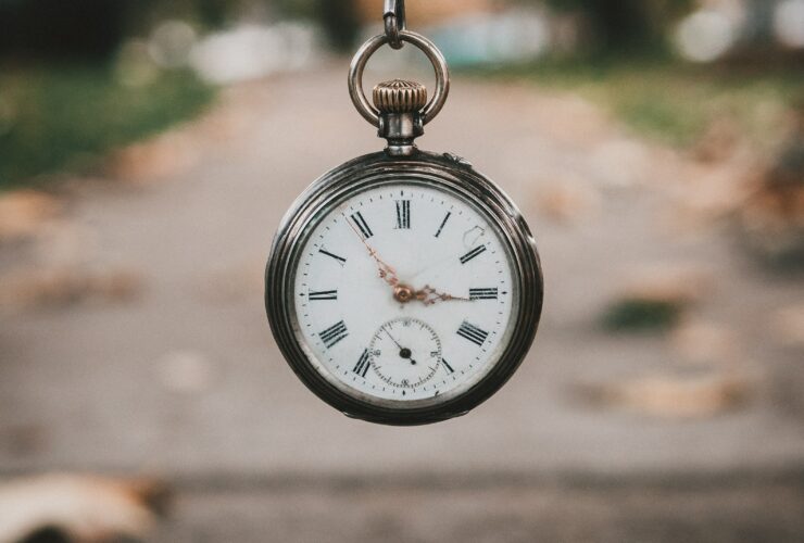 pocket watch at 3:55