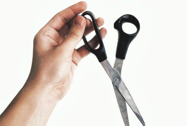 black handle scissors
