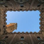 low angle photography of concrete structure