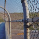 gray cyclone fence