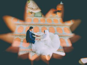 couple sitting on floor