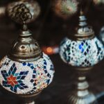 assorted-color table decor