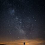 person looking at the milkyway