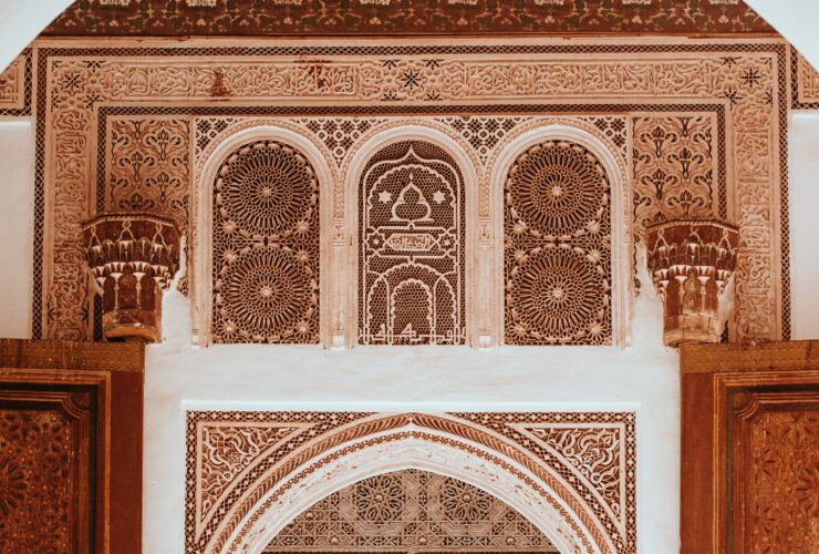 brown and white arche photography