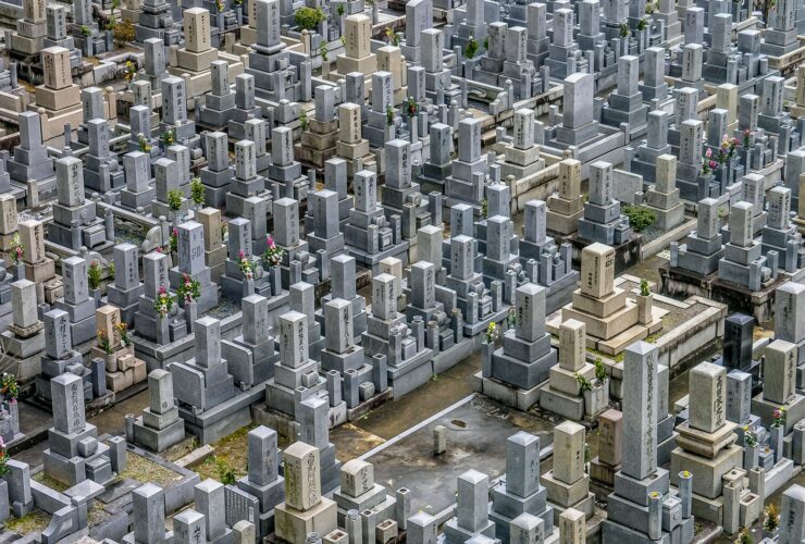 aerial photo of gray and white concrete monuments at daytime