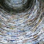 low angle view of tower books