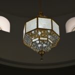 black and brown pendant lamp