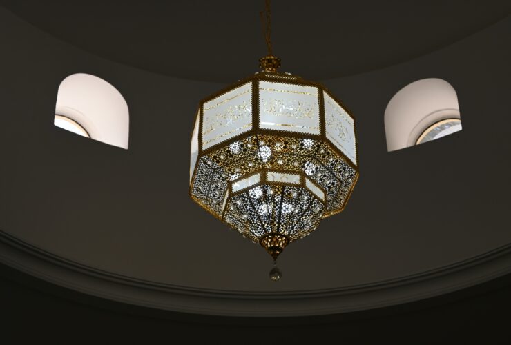 black and brown pendant lamp