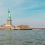 Statue Of Liberty on island surrounded by water