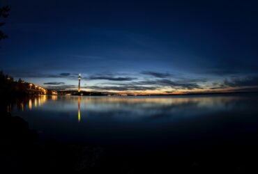 landscape photography of building