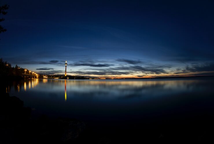 landscape photography of building