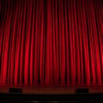 red theater curtain