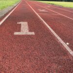 red and white asphalt road