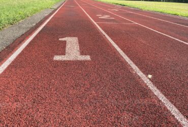 red and white asphalt road