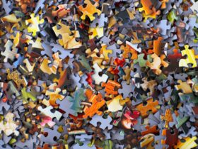 stack of jigsaw puzzle pieces