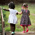 girls, children, friends