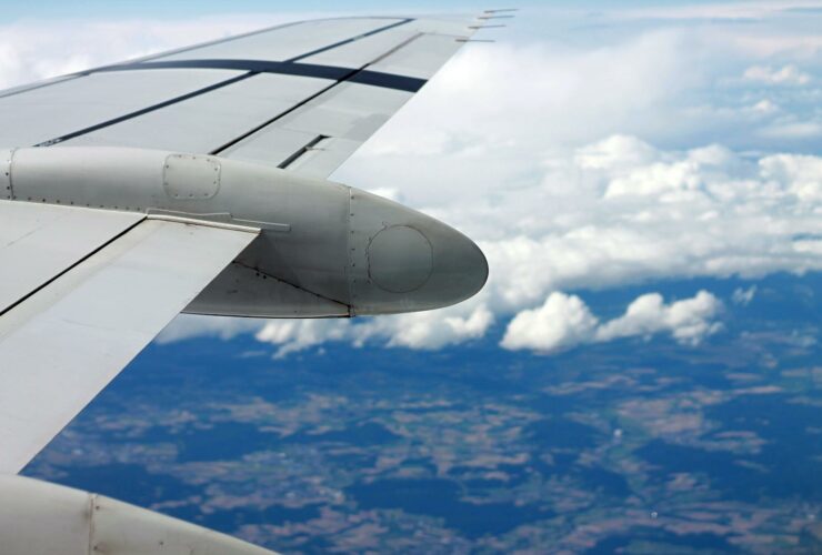 Gray Airplane in Close-up Photography