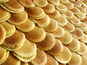 brown and white wicker basket