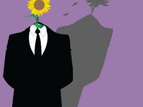 man, sunflower, malicious