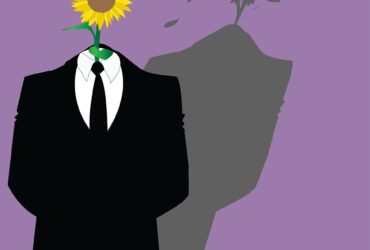 man, sunflower, malicious