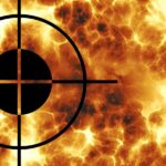 crosshair, visor, focal point