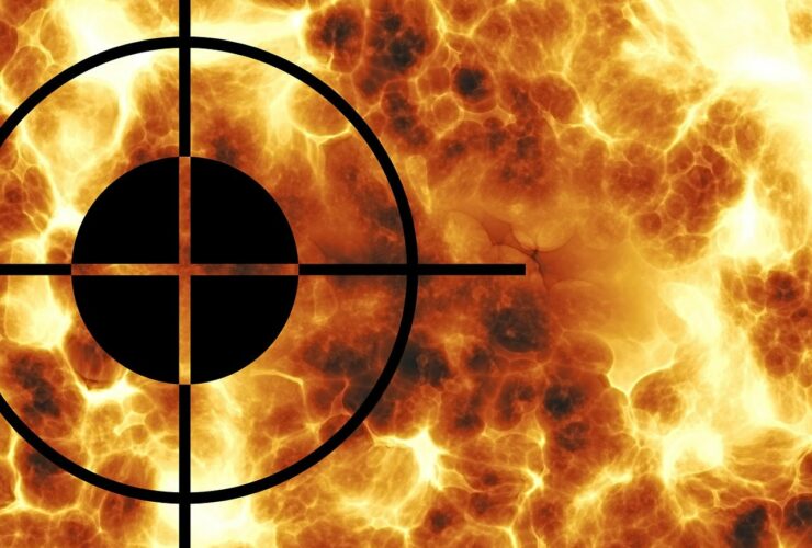 crosshair, visor, focal point