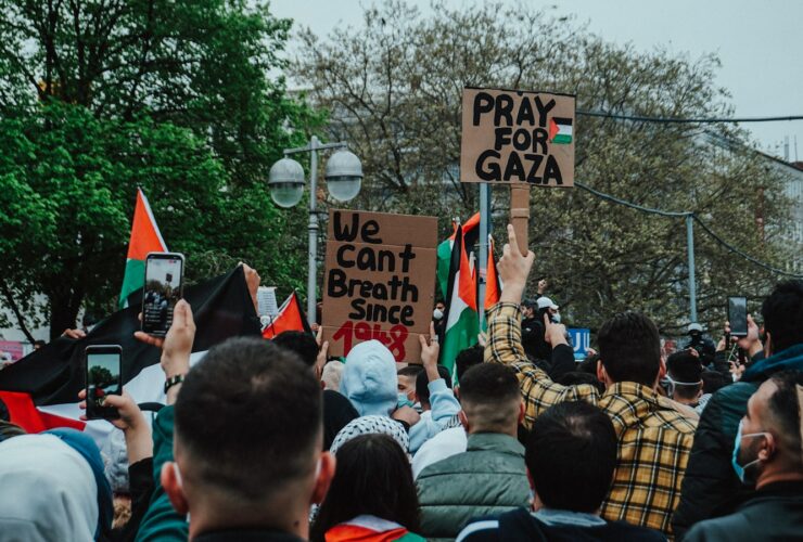 people gathering on street during daytime