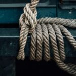 brown rope tied to vehicle