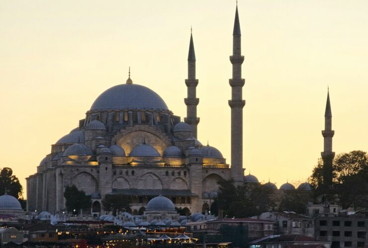 a large building with a very tall tower