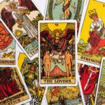 a collection of tarot cards with different designs