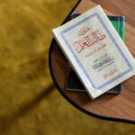 white and blue plastic pack on brown wooden table